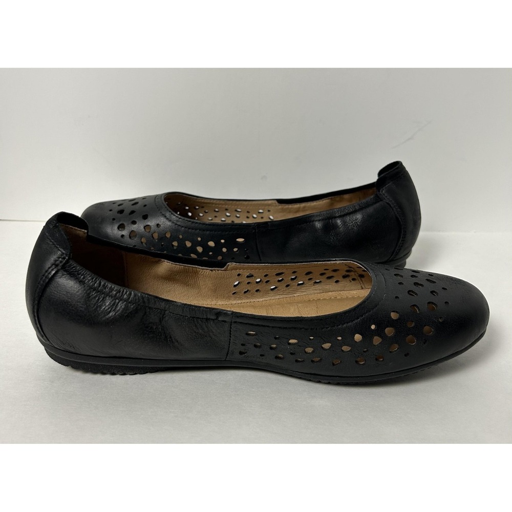 Josef Seibel Ballet Flat Womens Size 9 Pippa 29 Shoes US 40 EU Black Perforated - Picture 5 of 10
